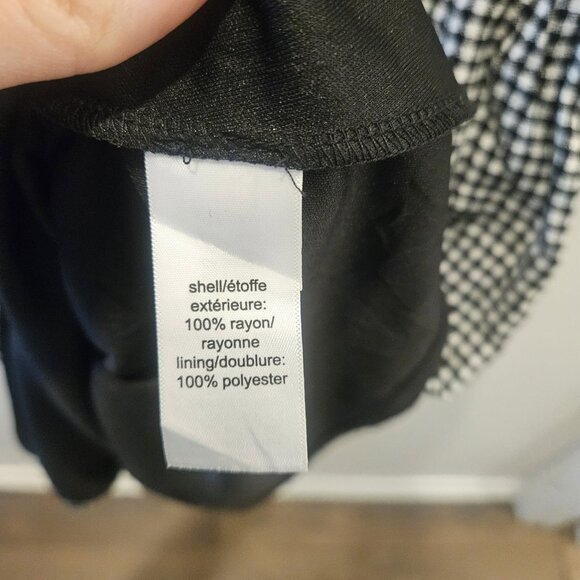 Maurices Gingham Black & White Mini Preppy A-Line Comfy Everyday Dress Size S - Picture 11 of 12